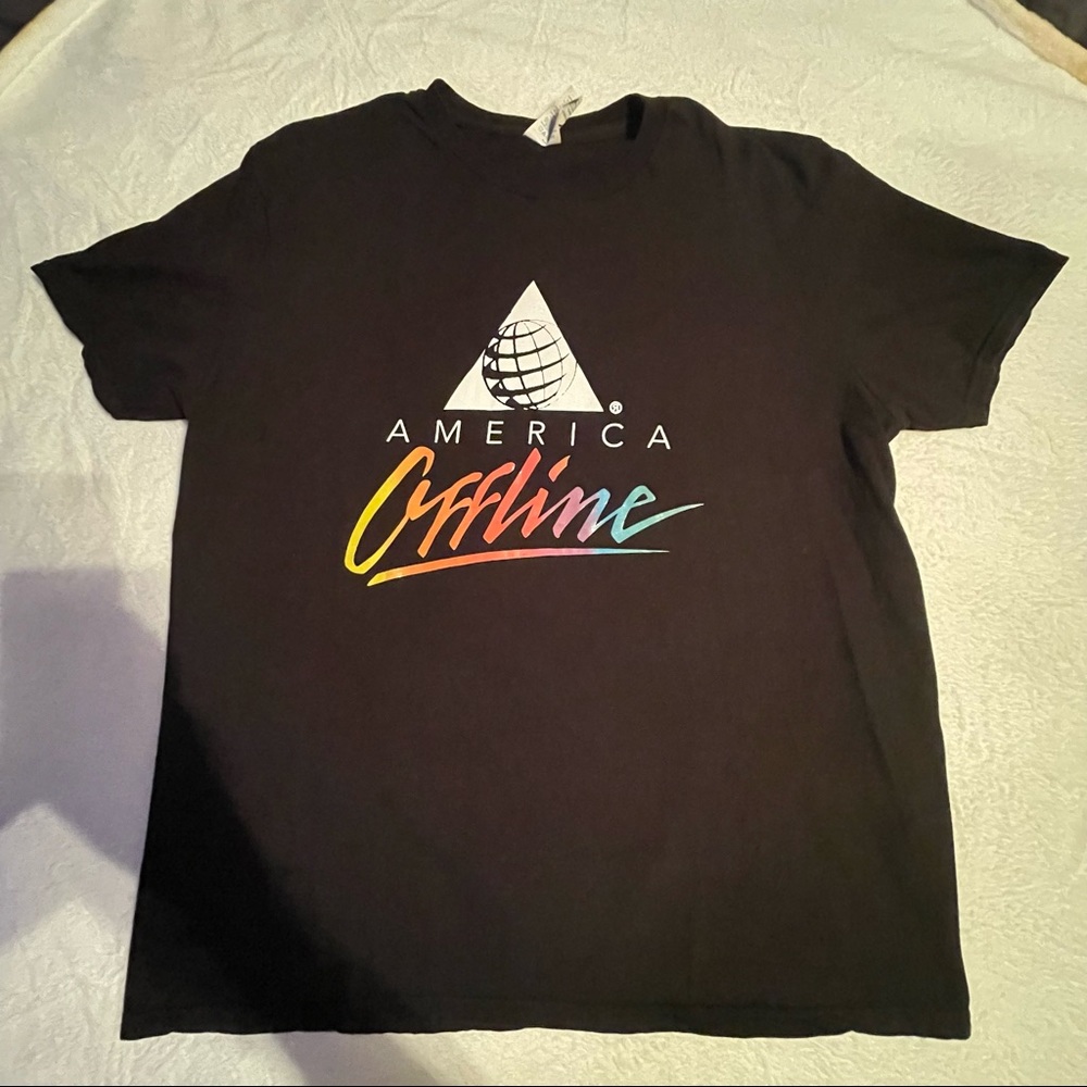 America Offline short sleeve tee shirt mens size XL